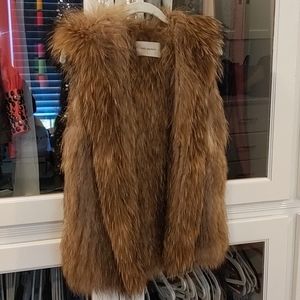 Yves salomon fur vest